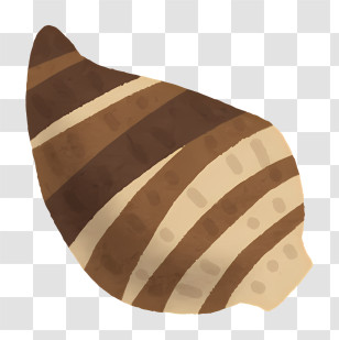 Vegetable - Brown Striped Shell Illustration Transparent PNG