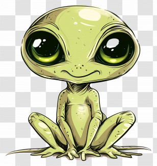 Alien - Cute Alien Character Transparent PNG