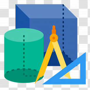 Geometry - Colorful Geometric Tools Transparent PNG