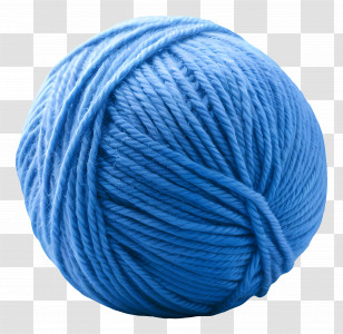 Blue Yarn Ball - Blue Yarn Ball For Knitting Transparent PNG