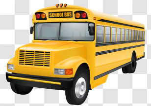 School Bus - Yellow School Bus Illustration For Education Transparent PNG