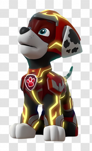 Paw Patrol - Animated Dog Character In Hero Costume Transparent PNG