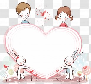 Valentine's Day Heart Love Laptop Wallpaper - Frame - Lover Transparent PNG
