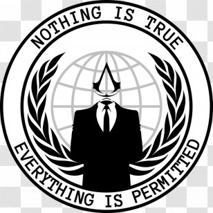 Anonymous Logo T-shirt Million Mask March Transparent PNG