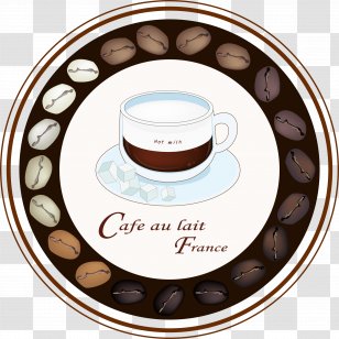 Espresso Coffee Cappuccino Doppio Latte - Brown Ring Transparent PNG