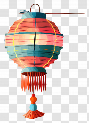 Chinese Lantern - Colorful Hanging Lantern Transparent PNG