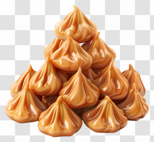Modak - Pile Of Caramel Sweets Transparent PNG