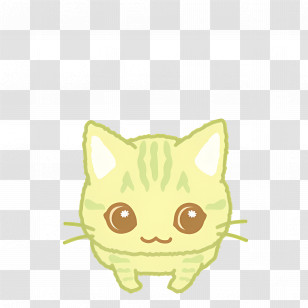 Bosanimal - Yellow Cat Cartoon Transparent PNG