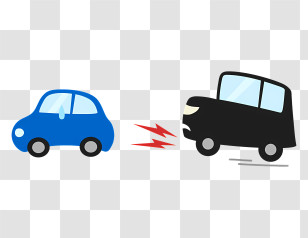 Icon - Car Collision Illustration Transparent PNG