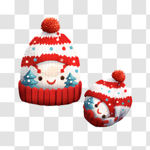 Winter Hat - Cute Knitted Hats For Winter Transparent PNG