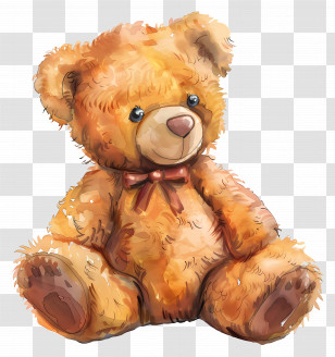 Teddy Bear - Adorable Teddy Bear Illustration Transparent PNG