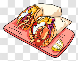 Thai Food - Delicious Wrap Sandwich Transparent PNG