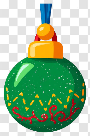 Christmas Ball - Green Christmas Ornament Bauble Transparent PNG