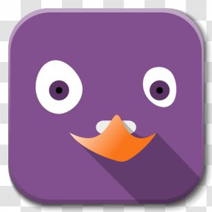 Purple Bird Beak Font - Pidgin - Apps Transparent PNG