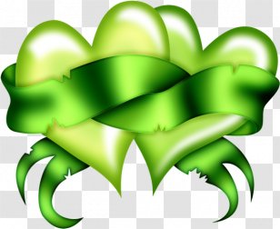 Love Background Heart - Green - Plant Leaf Transparent PNG