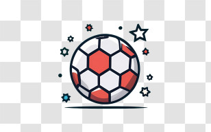 Football - Cartoon Soccer Ball Illustration Transparent PNG