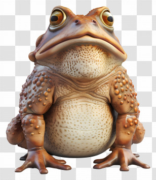 Cartoon Toad - Realistic Toad Illustration Transparent PNG