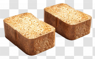 Rye Bread - Toasted Bread Slices With Crispy Golden Texture Transparent PNG
