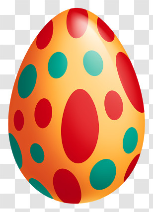 Easter Eggs - Brightly Colored Easter Egg Design Transparent PNG
