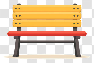 School Education Bench - Colorful Park Bench Transparent PNG