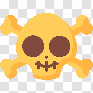 Poison Symbol - Cute Cartoon Skull And Crossbones Illustration Transparent PNG