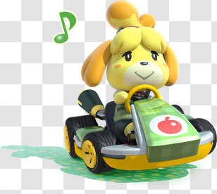 Music Note - Isabelle From Animal Crossing In Kart Transparent PNG