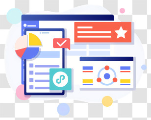 Mobile App - Digital Interface And Dashboard Illustration Transparent PNG