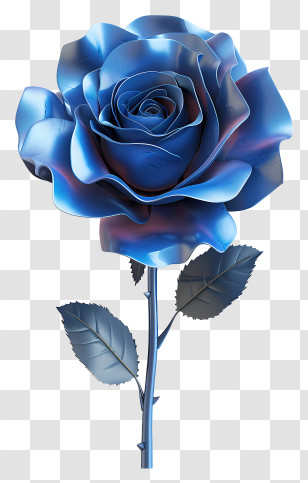 Blue Rose - Blue Rose Illustration Transparent PNG