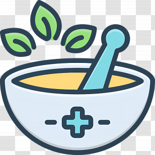 Ayurveda - Herbal Medicine Bowl For Natural Remedies Transparent PNG
