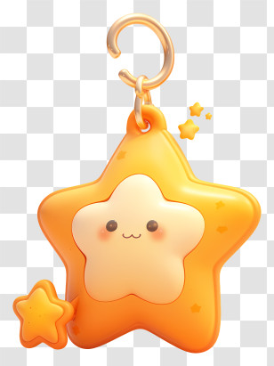 Key Chain - Cute Star Keychain Transparent PNG