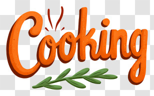 Cooking Logo - Cooking Handlettering Logo Transparent PNG