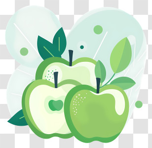 Green Apples - Fresh Green Apples Illustration Transparent PNG