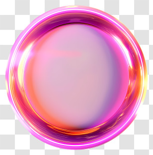 Neon Circle - Colorful Gradient Circle Transparent PNG