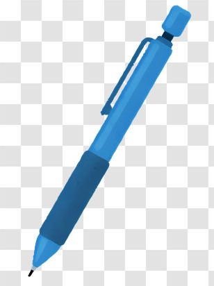 Icon - Blue Mechanical Pencil For Writing And Drawing Transparent PNG