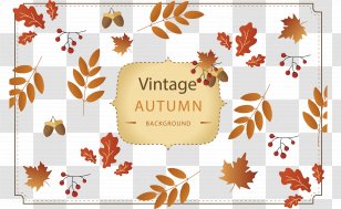 Autumn Post Cards Vintage Clothing - Beautiful Postcard Transparent PNG