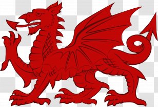 Flag Of Wales Welsh Dragon Chinese - Ara Pennant Transparent PNG