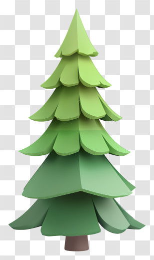 Pine - Cartoon Pine Tree Illustration Transparent PNG