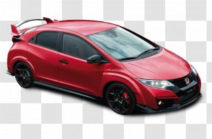 Honda Civic Type R Sports Car City - Compact Transparent PNG