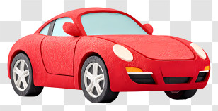 Red Sports Car - Red Sports Car Transparent PNG