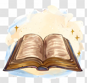 Open Book - Open Magical Storybook Illustration Transparent PNG