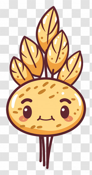 Oat - Cute Cartoon Wheat Transparent PNG