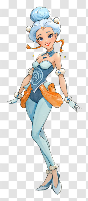Pallapalla From Sailor Moon - Blue Ice Fairy Character Transparent PNG