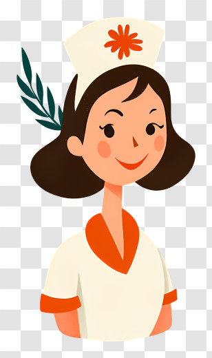 Nurse Symbol - Friendly Nurse Illustration Transparent PNG