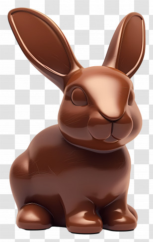 Chocolate Bunny - Chocolate Bunny For Easter Transparent PNG
