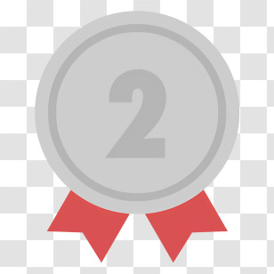 Medal - Silver Medal For Second Place Transparent PNG