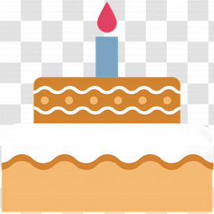 Birthday Cake - Birthday Cake With Candle Transparent PNG