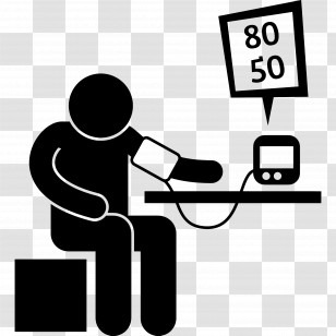 Blood Pressure - Person Measuring Blood Pressure Transparent PNG