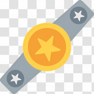 Boxing Belt - Star Medal For Achievement Transparent PNG