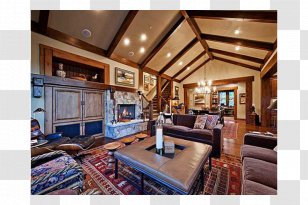 Living Room Interior Design Services Property Ceiling Wood - Real Estate Transparent PNG