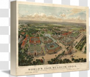 Louisiana Purchase Exposition St. Louis Poster Art Printing - Exhibition - Bird Eye Transparent PNG